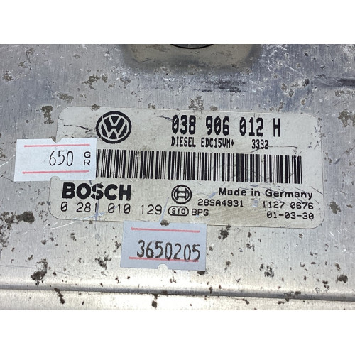 Skoda Octavia 1.9 Motor Beyni 0281010129 038906012H EDC15VM+