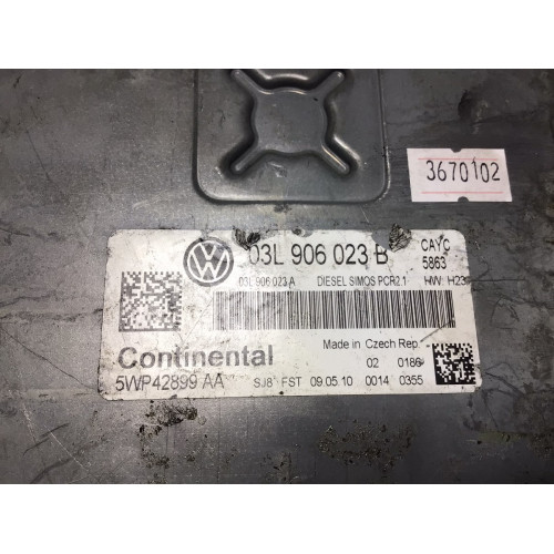 Volkswagen Golf 1.6 TDI Motor Beyni 03L906023B 5WP42899AA 03L906023A PCR2.1