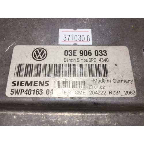Volkswagen Polo 1.2 Motor Beyni SIMOS3PE 5WP4016304 03E906033