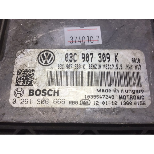 Volkswagen Tiguan 1.4 Motor Beyni 03C907309K 0261S06666