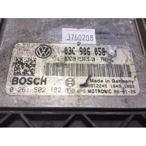Volkswagen Touran 1.6 Motor Beyni MED9.5.10 0261S02182 03C906056CH