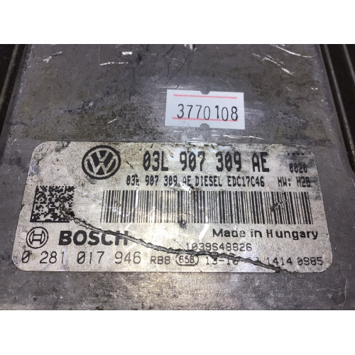 Volkswagen Passat Tiguan 2.0 Motor Beyni 03L907309AE 0281017946