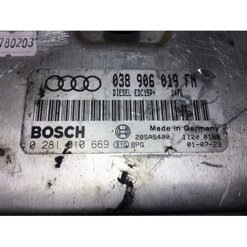 Audi A4 1.9 TDI Motor Beyni 038906019FN 0281010669 EDC15P+