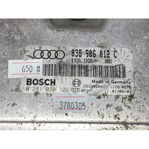 Audi A3 1.9 Motor Beyni 0281010122 038906012C EDC15VM+