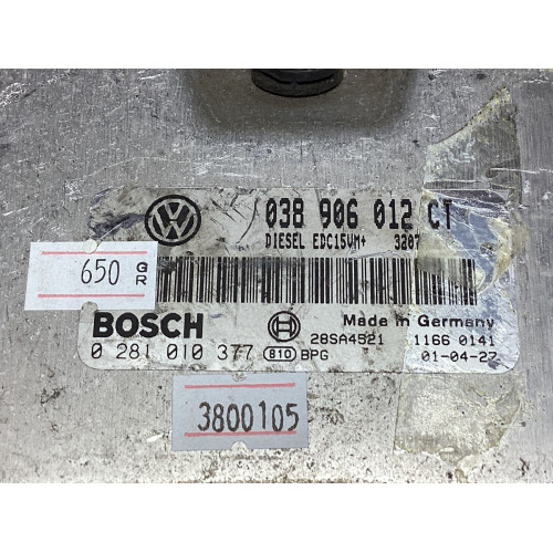 Audi A4 1.9TDI Motor Beyni 038906012CT 0281010377