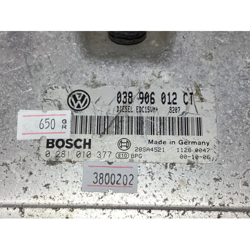 Audi A4 1.9TDI Motor Beyni 038906012CT 0281010377