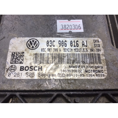 Volkswagen Golf 1.4 Motor Beyni 0261S05808 03C906016AJ