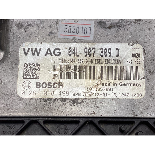 Volkswagen Golf 2.0 TDİ Motor Beyni 0281018498 04L907309D EDC17C64