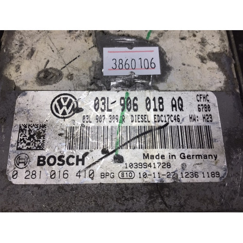 Volkswagen Golf 2.0 Motor Beyni 0281016410 03L906018AQ