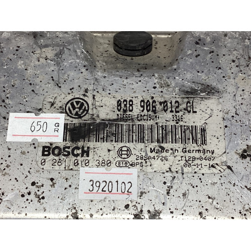 Skoda Octavia 1.9 Motor Beyni 038906012CL 0281010380 EDC15VM+