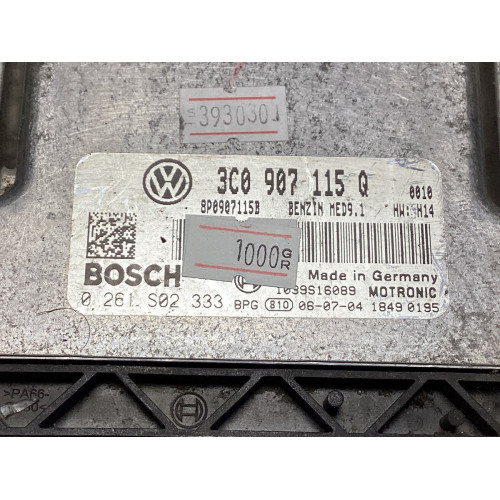 Volkswagen Passat 2.0 Motor Beyni MED9.1 0261S02333 3C0907115Q