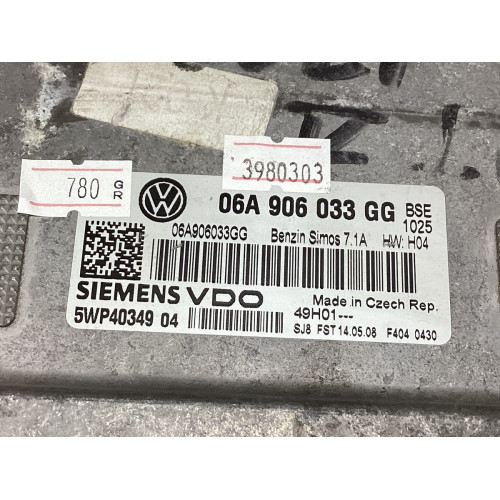 Volkswagen Golf 1.6 Motor Beyni 06A906033GG 5WP40349 SİMOS7.1A