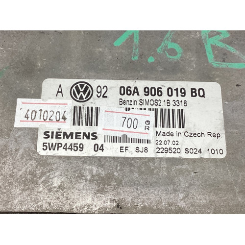 Volkswagen Bora Golf 1.6 Motor Beyni 06A906019BQ 5WP445904 SİMOS2.1B AKL Motor Beyni