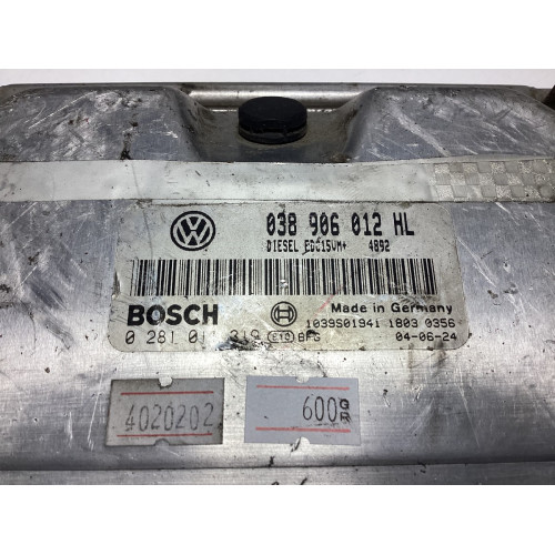 Volkswagen Golf Jetta Polo Passat 1.9 Motor Beyni 038906012HL 0281011319