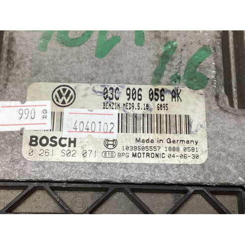 Volkswagen Golf 1.6 Motor Beyni 03C906056AK 0261S02071 MED9.5.10