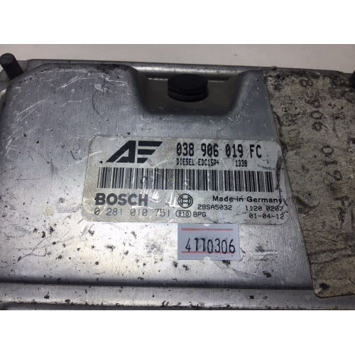 Volkswagen Sharan Alhambra 1.9 Dizel Motor Beyni 038906019FC 0281010751 EDC15P+
