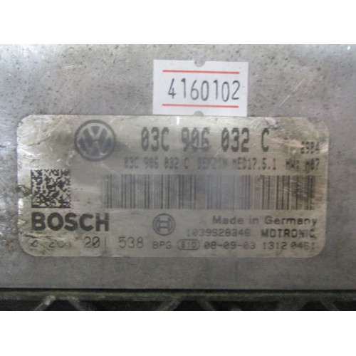 Volkswagen Golf 1.4 Motor Beyni 0261201538 03C906032C MED17.5.1