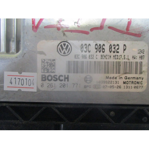Volkswagen Golf 1.4 Motor Beyni Med17.5.1 0261201771 03C906032P