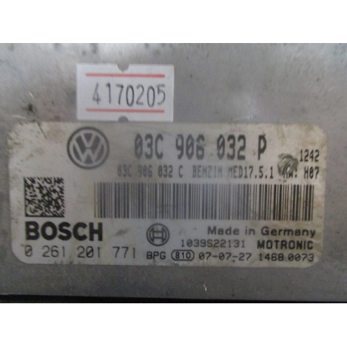 Volkswagen Golf 1.4 Motor Beyni MED17.5.1 0261201771 03C906032P