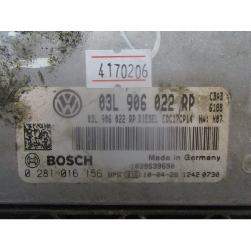Volkswagen Tiguan Motor Beyni EDC17CP14 0281016156 03L906022RP