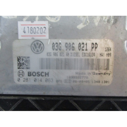 Volkswagen Golf 2.0 Motor Beyni EDC16U34 0281014063 03G906021PP