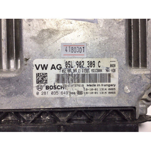 Audi A6 2.0TDI Motor Beyni 0281035649 05L907309C MD1CS004