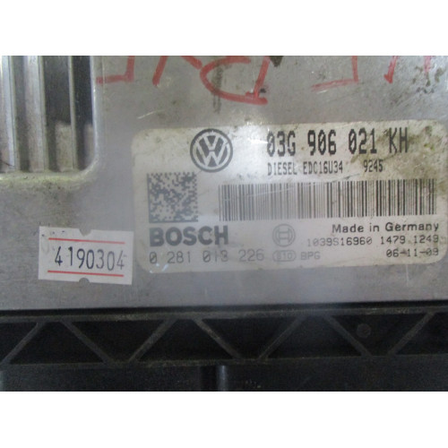 Volkswagen Golf 1.9 Motor Beyni EDC16U34 0281013226 03G906021KH