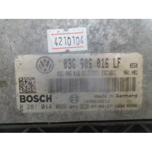 Volkswagen Caddy 2.0 Motor Beyni EDC16U1 03G906016LF 0281014069