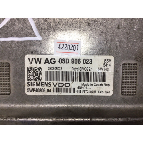 Volkswagen Polo 1.2 Motor Beyni SIMOS9.1 5WP4080604 03D906023