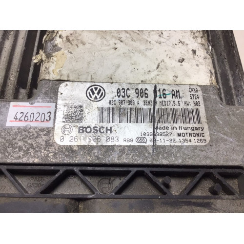 Volkswagen Golf Motor Beyni 03C906016AM 0261S06083 MED17.5.5
