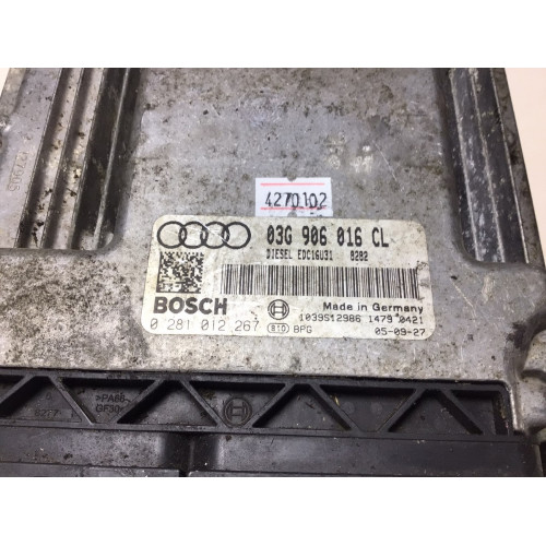 Audi A4 2.0 TDI Motor Beyni 0281012267 03G906016CL EDC16U31