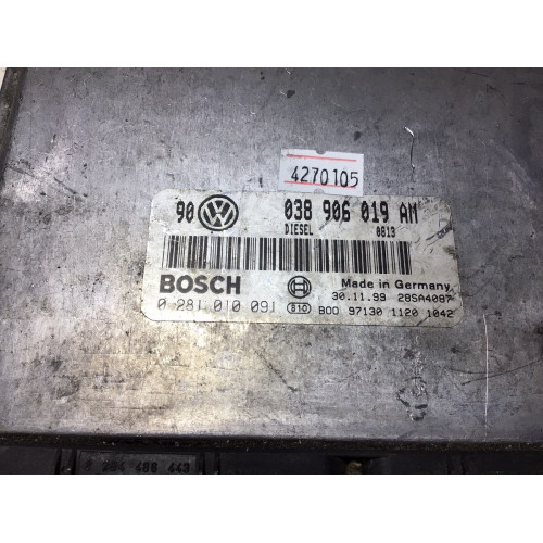 Volkswagen Golf 1.9 TDI Motor Beyni 0281010091 038906019AM