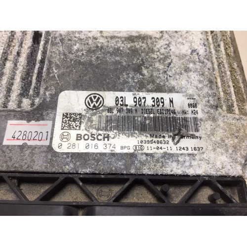 Volkswagen Passat 2.0 TDİ 03L907309N 0281016374 EDC17C46