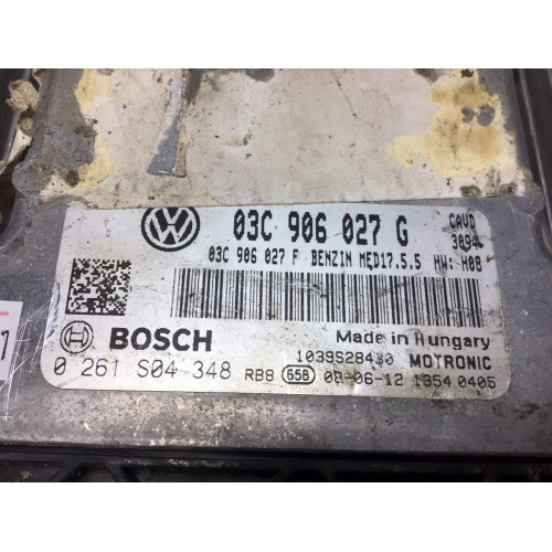 Volkswagen Scirocco Golf 1.4 Motor Beyni 0261S04348 03C906027G