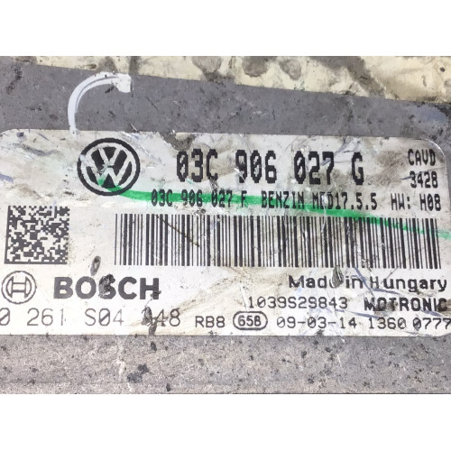 Volkswagen Scirocco Golf 1.4 Motor Beyni 0261S04348 03C906027G MED17.5.5