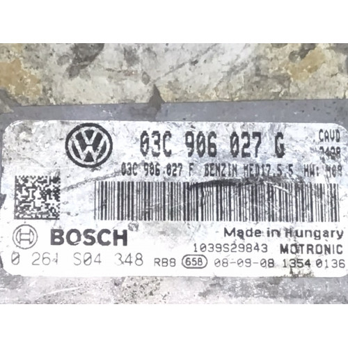 Volkswagen Scirocco Golf 1.4 Motor Beyni 0261S04348 03C906027G MED17.5.5