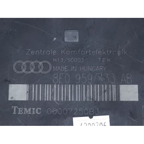 Audi A4 Merkezi Konfor Ünitesi 8E0959433AB 00007250B3