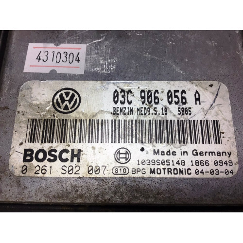 Volkswagen Golf 1.6 Motor Beyni Med9.5.10 0261S02007 03C906056A