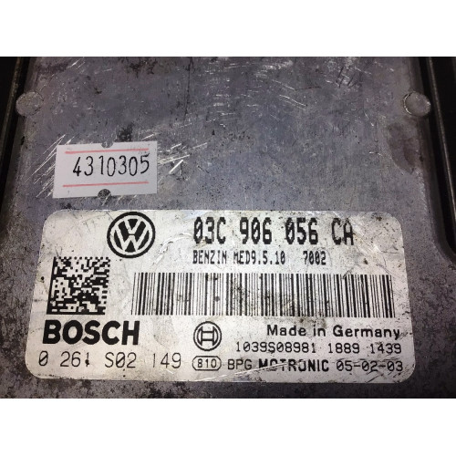 Volkswagen Golf 5 Motor Beyni 0261S02149 03C906056CA