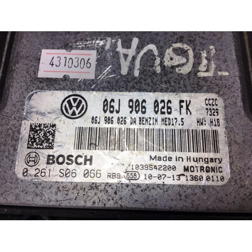 Volkswagen Tiguan 2.0 Motor Beyni 0261S06066 06J906026FK 06J906026DA