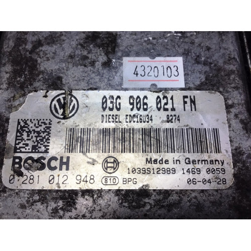 Volkswagen Golf 5 2.0 Motor Beyni 0281012948 03G906021FN