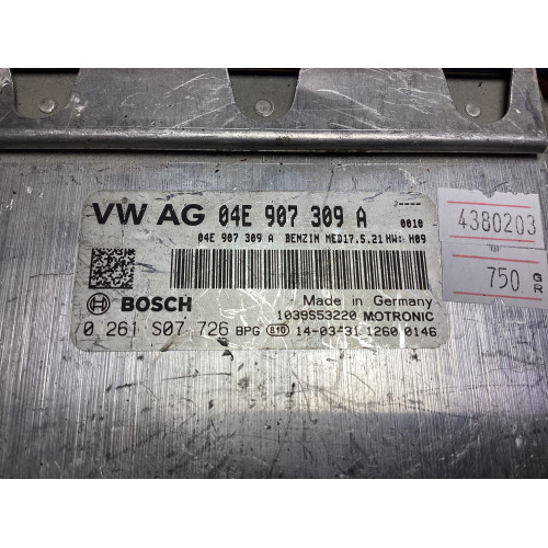 Volkswagen Golf Polo 1.2 Motor Beyni 0261S07726 04E907309A