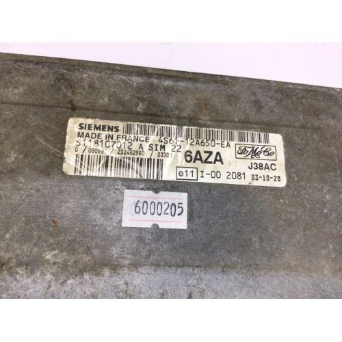 Ford Fiesta MK6 Motor Beyni SIM22 S118107012A 4S61-12A650-EA
