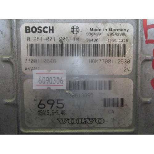 Volvo V40 S40 Motor Beyni 0281001906 7700110648