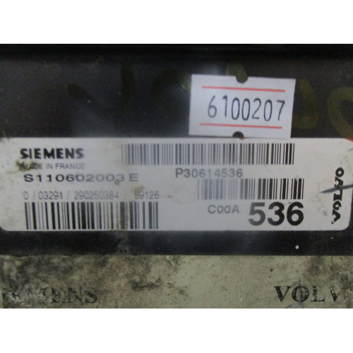 Volvo V40 2.0 Motor Beyni S110602003E P30614536