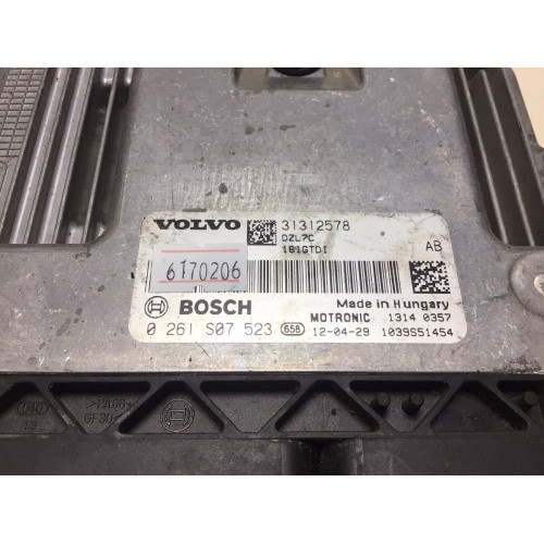 Volvo S60 S80 1.6 Motor Beyni 0261S07523 31312578