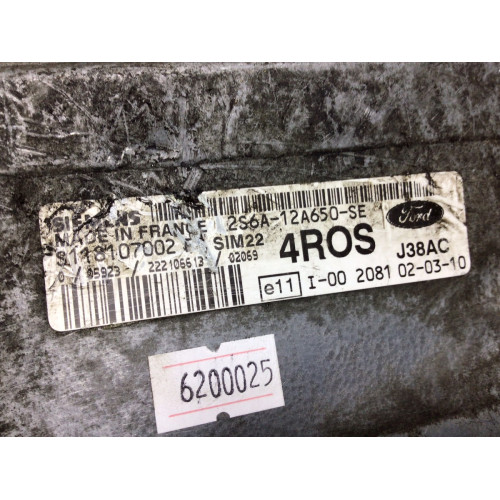 Ford Fiesta 1.4 Motor Beyni SIM22 S118107002F 2S6A-12A650-SE 4ROS