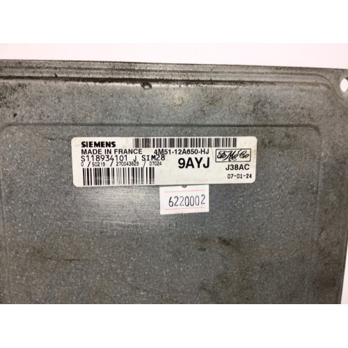 Ford Focus Motor Beyni SIM28 S118934101J 4M51-12A650-HJ