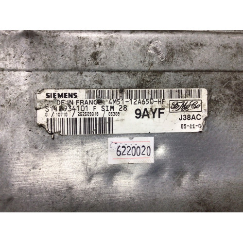 Ford Focus 1.6 Motor Beyni SIM28 S118934101F 4M51-12A650-HF 9AYF