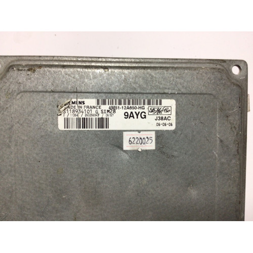 Ford Focus Motor Beyni SIM28 S118934101G 4M51-12A650-HG